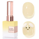 Double Rhythm Translucent Gel Polish Sheer Neutral Natural Light Milky Same Color Same Bottle 15ML Jelly UV Polish Nail Art DIY at Home (Jelly Nude Brown-A1492) Infinity Warehouse