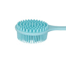 DNC Soft Silicone Back Scrubber Shower Bath Body Brush with Long Handle, BPA-Free, Hypoallergenic, Eco-Friendly (Blue) DNC Store