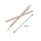 OBTANIM 2 Pcs X Shaped Crystal Hair Pins Cute Metal Shiny Hair Clip Rhinestone Bobby Pin Sparkly Barrette for Women Girls Styling Accessories (Gold) OBTANIM