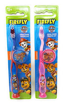 PAW Patrol Toothbrush for Kids 3+ yrs. Soft Suction Cup Pack of 2 FIREFLY