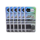 6 Pack Premium Omnishaver Replacement Cartridge Refill Kit with One Blade Removal Tool - An Alternative to Disposable, Self Cleans & Strops During Use - Durable Smooth & Comfortable 24 Cartridges OmniShaver