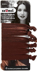 Scunci Knot Ponytailers - Brunette Scunci