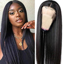 QTHAIR 14A T-Part straight Lace Wave Front Wigs Human Hair 13x4x1 T-Part Lace Frontal Wigs Brazilian Virgin Human Hair Wigs for Black Women Middle Part Wigs Pre Plucked with Baby Hair 150% Density(20inch) QTHAIR Store