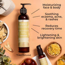 Ora's Amazing Herbal Calendula Skin Salve and Oil Set, Organic Licorice Skincare Balm, Responsibly Sourced Beeswax, 4 oz salve with 2 oz oil Infinity Warehouse