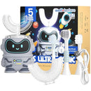 Well Before Kids U Shaped Electric Toothbrush with 5 Brush Heads, Ultrasonic, 5 Modes, IPX7 Waterproof Design (Spaceman, Grey Ages 2-7) Infinity Warehouse