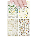 ALLYDREW 4 Sheets Nail Stickers Nail Art Set - Owls & Cactus Nail Stickers allydrew