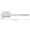 USA Pana 3/32" Safety Nail Carbide - Smooth Round Top Large Barrel Head for Electric Dremel Drill Machine - Grit Size: (4XC, 3XC, 2XC, XC, C, M, F, XF) (4 Extra Coarse (4XC) SILVER) PANA