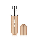 Travalo Classic Perfume Atomizer, U refill system, Elegant Metal Travel Atomiser, TSA Flight Approved Portable Mini Refillable Empty Spray Bottle, Glass-free Scent Pump Case, Gold, 0.17 Oz Travalo