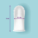 360º Bristle Silicone Baby Finger Toothbrush, 100% BPA Free for Toddlers and Infants 3 Months and Up, Full Surround Design for Teeth and Gum Cleaning; 2 Sets of Finger Brushes – Clear Itsy Bitsy People