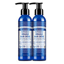 Dr. Bronner's - Organic Hair Crème (Peppermint, 6 Ounce, 2-Pack) - Leave-In Conditioner and Styling Cream, Made with Organic Oils, Hair Cream Supports Shine and Strength, Nourishes Scalp, Non-GMO Dr. Bronner's