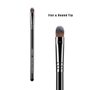 ENERGY Concealer Makeup Brush F70 Under Eye Small Flat Tapered Synthetic Bristle for Precision Color Corrector Concealing Eyes and Brow with Cream Liquid Makeup Tool Black ENERGY Store
