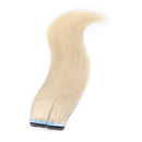 40 PCS Tape In Hair Extensions Real Human Hair Invisible Seamless Skin Weft Double Side Tape Remy Human Hair Hightlight Balayage Natural Long Straight For Women (16'',100g/40pcs,
