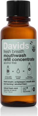 Davids Hydroxi Fresh Breath Mouthwash Starter Kit, Alcohol-Free, Fluoride-Free, Nano-Hydroxyapatite for Remineralizing & Enamel Health, Relieves Dry Mouth, Fresh Mint, 16 fl oz Infinity Warehouse