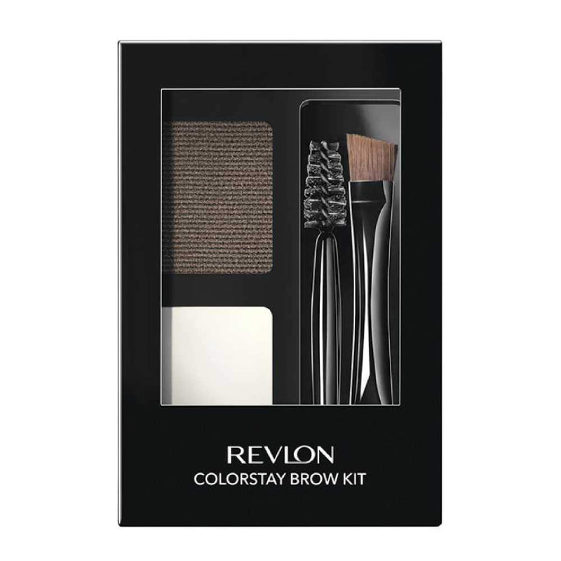 Revlon ColorStay Brow Kit, Includes Longwear Brow Powder, Clear Pomade, Dual-Ended Angled Tip Eyebrow Brush & Spoolie Brush, Blonde (105), 0.08 oz Infinity Warehouse