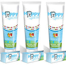 Happy Teeth Natural Baby Toothpaste - Fluoride-Free Toothpaste for Babies and Toddlers in Pear Apple Flavor, Safe to Swallow, for Children Ages 0-3, 1.4 oz, 3-Pack Happy Teeth