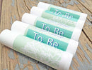 12 Mint to Be Wedding Favor Lip Balms - Lip Balm Wedding Favors - Mint to Be - Bridal Shower Favors (Herbal Mint) Botanical Bars