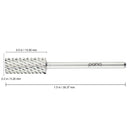 PANA USA Professional 3/32" Shank Size - Cone Shape Carbide Bit - Nail Drill Bit for Manicure Pedicure Tools Dremel Machine (Extra Coarse, DLC Black) PANA