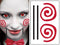 Saw Clown Style Kit Temporary Tattoos | Skin Safe | MADE IN THE USA Fashiontats