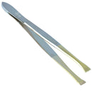 Camila Solingen CS31 3 1/2" Gold Tipped, Surgical Grade, German Stainless Steel Tweezers (Straight) - Flawless Facial Hair and Eyebrow Shaping and Removal for Men/Women CAMILA SOLINGEN