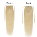 100% Remy Human Hair Long Straight Silky Ponytail Extensions One Piece Tie Up Human Hair Ponytail With Comb Clip in Pony Tail Extensions For Lady Girl Women
