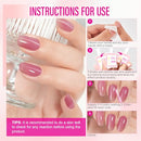 Nail Strengthener for Women: 8 in 1 Dusty Rose Nail Hardener Extra Strong and Growth - Nail Polish Hardener for Weak and Damaged Nails 15ml Infinity Warehouse