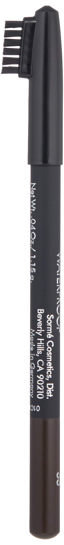 Sorme' Treatment Cosmetics Natural Definitive Waterproof Eyebrow Pencil, Rich Brown , 0.04 Ounce (Pack of 1) SORMÉ