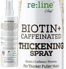 Biotin Hair Thickening Spray for Hair Growth Spray NATURAL Hair Thickener for Fine Hair Volume Spray for Fine Hair Volumizer for Hair Spray Color Safe - BIOTIN & CAFFEINE - Get Thicker Hair in Seconds Paisle Botanics