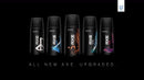 12 AXE body spray deodrant Anit-Aerspirant (12X 150 ml/5.07 oz, Mix within the available kinds) AXE
