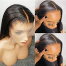 Transparent Lace Straight 13x4 Lace Front Wigs Human Hair Invisible Brazilian Remy Hair Wigs Bleached Knots Pre Plucked With Baby Hairs (20inches) RULINDA