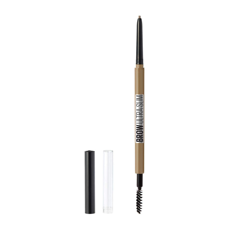 Maybelline New York Brow Ultra Slim Defining Eyebrow Makeup Mechanical Pencil with .55 MM Tip & Blending Spoolie For Precisely Defined Eyebrows, 250 BLONDE Maybelline New York