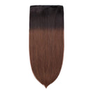 MY-LADY Double Weft 100% Remy Clip in Human Hair Extensions Ombre 2 Tone Color Grade 7A Quality Full Head Thick Long Straight 8pcs 18clips Balayage (22" / 22 inch 160g,Natural Black to Medium Brown) MY-LADY