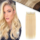 Human Hair Clip in Mini Hair Extensions for Men and Women 8 Inch