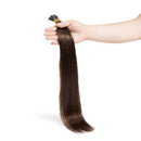 18 Inches I Tip Remy Human Hair Extensions 100 Strands/Pack Pre Bonded Keratin Stick In Hair Extensions Cold Fusion Hair Piece Long Straight For Women