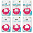 DrTung's Smart Floss - Natural Floss, PTFE & PFAS Free Floss, Gentle on Gums, Expands & Stretches, BPA Free Floss - Natural Dental Floss Cardamom Flavor (Pack of 6) drTung's
