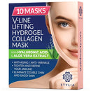 10 Piece V Line Shaping Face Masks – Lifting Hydrogel Collagen Mask with Aloe Vera – Anti-Aging and Anti-Wrinkle Band - Double Chin Reducer Strap - Contouring, Slimming and Firming Face Lift Sheet Stylia Store