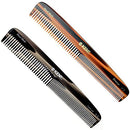 Kent 9T Double Tooth Hair Dressing Table Comb, Tortoise Fine and Wide Tooth Dresser Comb For Hair, Beard and Mustache, Coarse / Fine Hair Styling Grooming Comb for Men Women and Kids. Made in England KENT