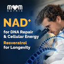 Liposomal NAD Supplement with Resveratrol - High Purity NAD Plus 2000 mg, 120 Capsules, Made in The USA - NMN Alternative Infinity Warehouse