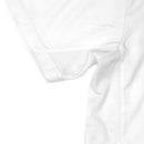 Barber Strong Barber Jacket, Men's White, Hair Repellent, Lightweight and Breathable Vented Side Panels, Features Easy Hair Removal and 2-Way Zipper Closure, M, Great for Pet Grooming Barber Strong