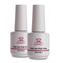 Makartt Nail Art Foil Glue Gel with Rose Flowers Foil Stickers Nail Transfer Tips Manicure Art DIY 15ML 2 Bottles 10PCS (4cm100cm) Stickers, UV LED Lamp Required Makartt