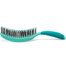 NuWay Patented Curved and Vented Hair Dryer Safe Detangling C Brush (Aqua) NuWay 4Hair