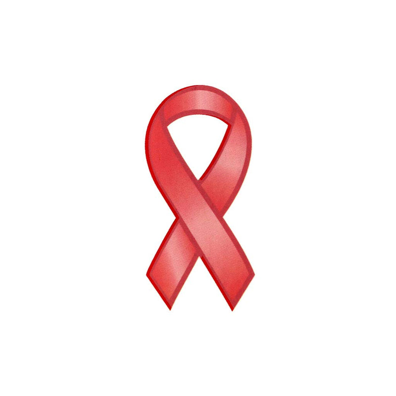 AIDS Ribbon Temporary Tattoos (10 Pack) | Skin Safe | MADE IN THE USA| Removable Fashiontats
