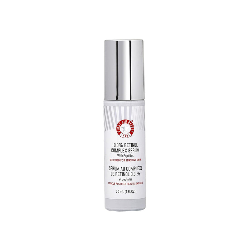 First Aid Beauty - 0.3% Retinol Complex Serum with Peptides, Designed for Sensitive Skin, Helps Visibly Improve Lines and Wrinkles with Less Irritation than Traditional Retinol, Non-Comedogenic, 1 oz Infinity Warehouse
