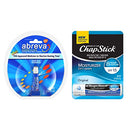 Abreva (Single 2g Tube) Cold Sore Healing Cream + Chapstick Moisturizer (1 Stick) Ultra-Hydrating Lip Balm Lip Care Package Abreva