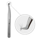 LASHVIEW LT02 Application Tweezers for Individual and 3D 6D Volume Mink Eyelash Extensions Curved Point Tweezers Professional Stainless Steel Precision Tweezers (LT02) LASHVIEW
