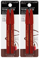Maybelline New York Expert Wear Twin Brow & Eye Pencils Makeup, Dark Brown, , 2 Count (Pack of 2) Maybelline New York