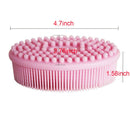 DNC Exfoliating Silicone Body Scrubber Shower Bath Body Brush Easy to Clean, Lathers Well, Eco Friendly (Pink) DNC Store