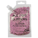 CAI BEAUTY NYC Pink Glitter | Easy to Apply, Easy to Remove Chunky Glitter for Body, Face and Hair | Bag Pouch | Holographic Cosmetic Grade Glamour CAI BEAUTY NYC