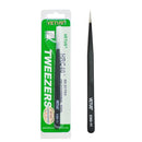 BEYELIAN Eyelash Extension Tweezers, Straight Tip Lash Tweezers for Isolation and Individual Lashes, Professional Lash Extension Tweezers ESD-11 BEYELIAN