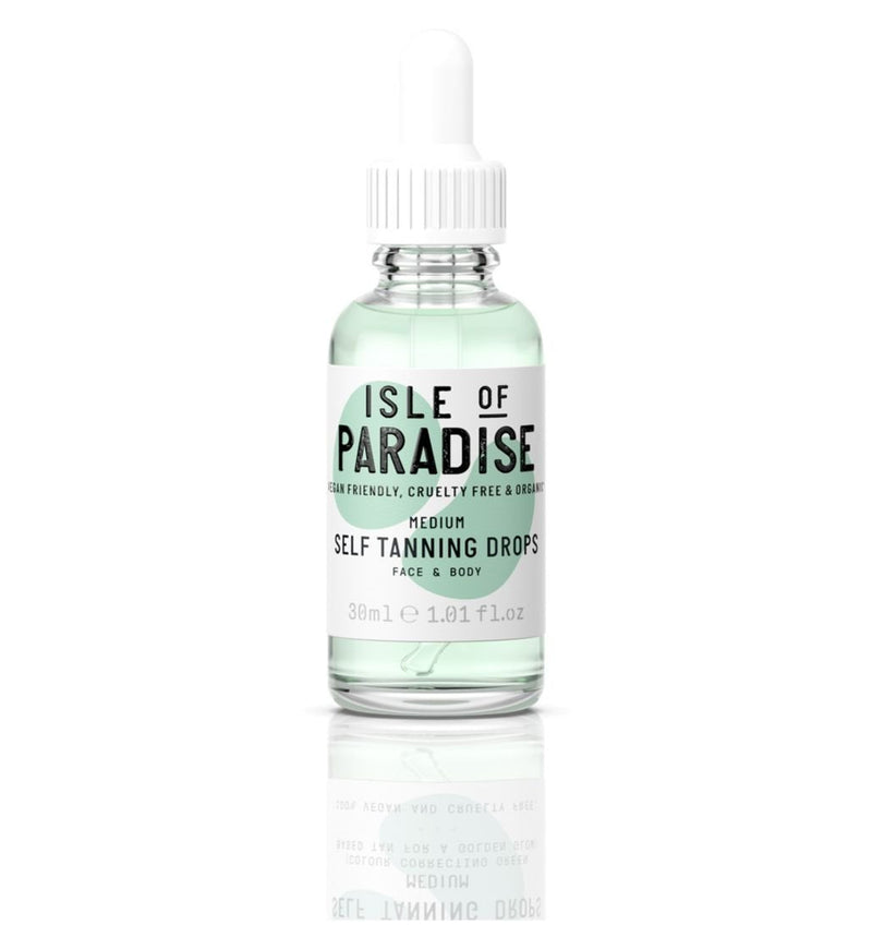 Isle of Paradise Self Tanning Drops, Medium (Golden Glow) - Vegan and Cruelty Free Self-Tan Drops, 1.01 Fl Oz Isle of Paradise