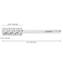 PANA USA 3/32" Tapered Barrel Carbide Nail Bit - For Electric Dremel Drill Machine, Nail Art Design, Manicure, Pedicure, Nail File, Cuticle Clean (Fine Grit, DLC Black) PANA